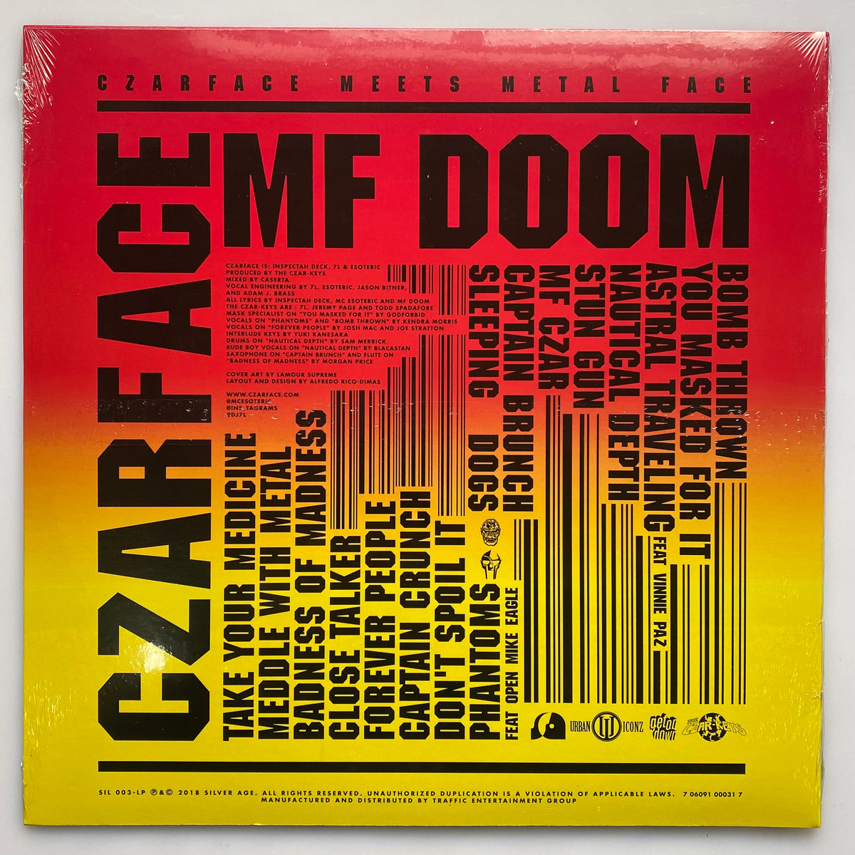 Mf Doom Czarface - Czarface Meets Metal Face - Vinyl Record