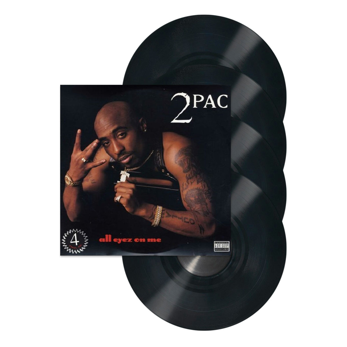 2Pac - All Eyes on Me - Quad Vinyl Record Album – Actual Fact Clothing