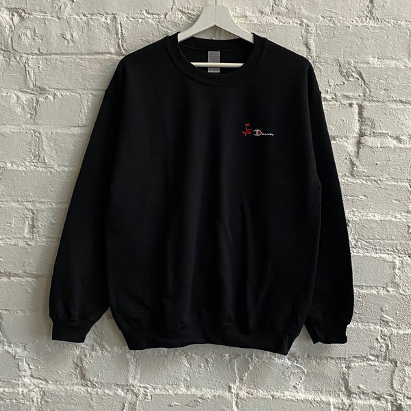 MF Doom Champion Embroidered Sweatshirt In Black