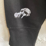 MF Doom Triple Threat Printed & Embroidered Sweatshirt In Black