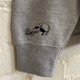 MF Doom Triple Threat Printed & Embroidered Sweatshirt In Grey
