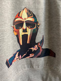 MF Doom Triple Threat Printed & Embroidered Sweatshirt In Grey
