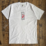 Actual Fact Katana & Sakura Premium Samurai embroidered White T-shirt