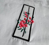 Actual Fact Katana & Sakura Premium Samurai embroidered White T-shirt