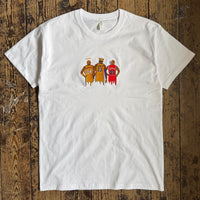 Actual Fact Basketball Legends Premium embroidery White T-shirt