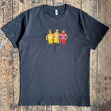 Actual Fact Basketball Legends Premium embroidery Black T-shirt