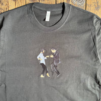 Pulp Fiction Dance Premium Big embroidery Black T-shirt