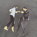 Pulp Fiction Dance Premium Big embroidery Black T-shirt