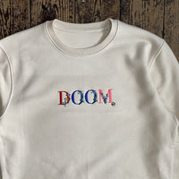 Doom Designer RIP Embroidered Organic Premium Sweatshirt Natural Raw