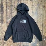 The Ghost Face Big Embroidery Hoodie In Black
