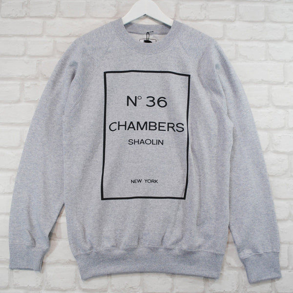 36 Chambers Black Printed Sweatshirt In Grey