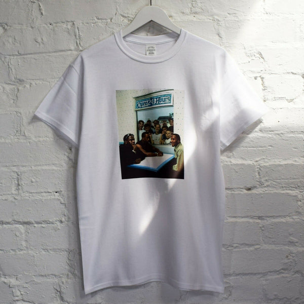 ATCQ 24hrs Printed Tee In White