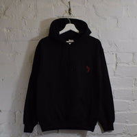 ATCQ Lady Face Embroidered Hoodie In Black