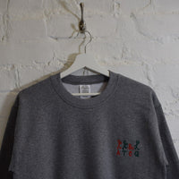 ATCQ Stick People Embroidered Sweatshirt In Grey