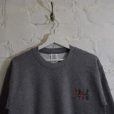 ATCQ Stick People Embroidered Sweatshirt In Grey