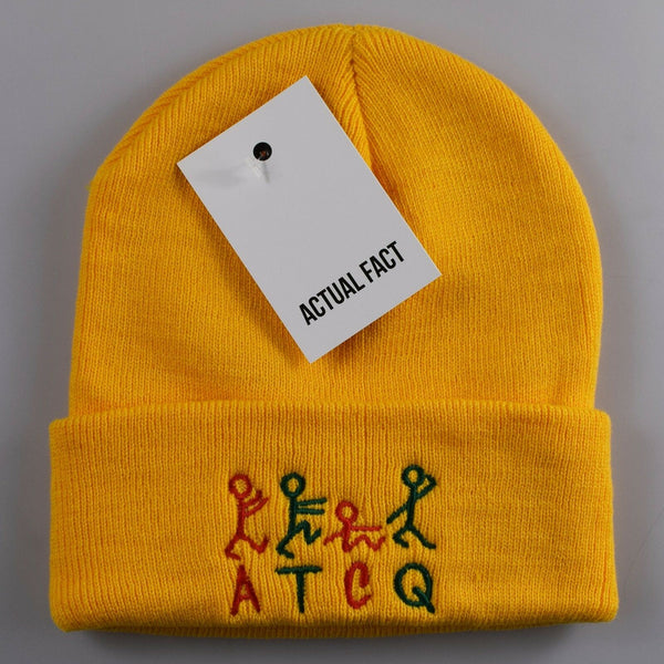 ATCQ Tribe Called Quest Roll Up Beanie In Yellow