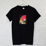 A$AP Red Beanie Printed Tee In Black