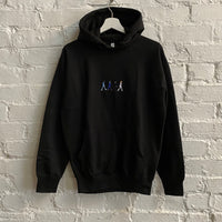 Abbey Road Embroidered Hoodie In Black
