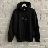 Abbey Road Embroidered Hoodie In Black