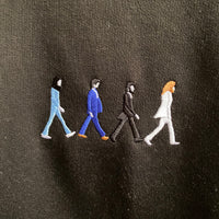 Abbey Road Embroidered Hoodie In Black