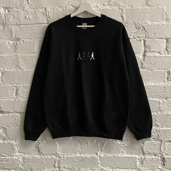 Abbey Road Embroidered Sweatshirt In Black