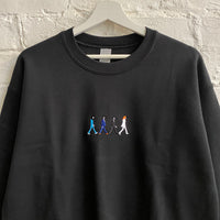 Abbey Road Embroidered Sweatshirt In Black