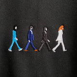 Abbey Road Embroidered Sweatshirt In Black