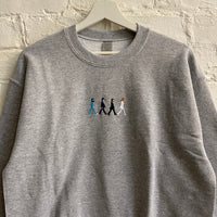 Abbey Road Embroidered Sweatshirt In Grey