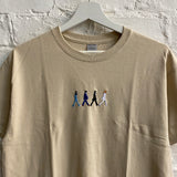 Abbey Road Embroidered Tee In Sand