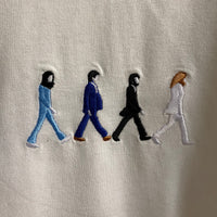 Abbey Road Embroidered Tee In White