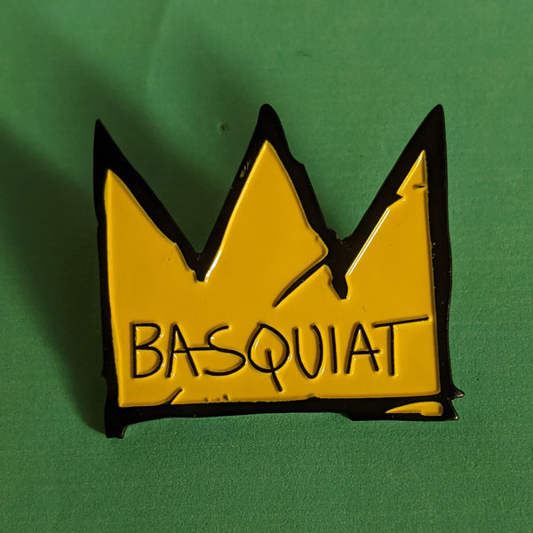 Basquiat Crown Enamel Pin
