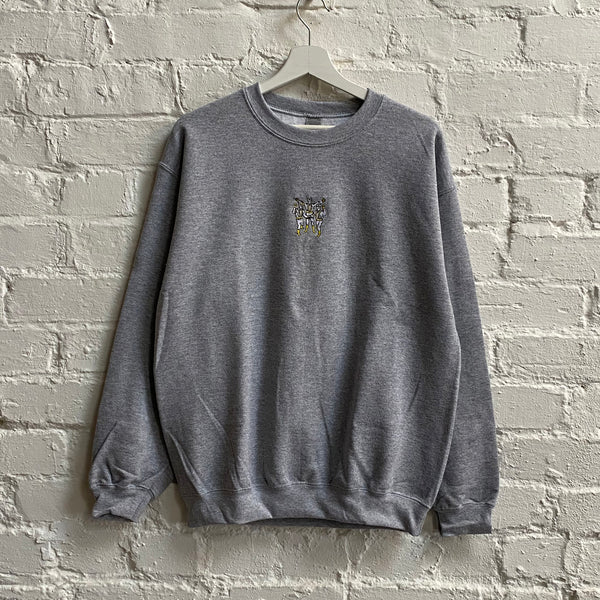 Beastie Boys Intergalactic Embroidered Sweatshirt In Grey