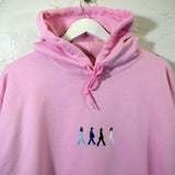 Abbey Road Embroidered Hoodie In Pink