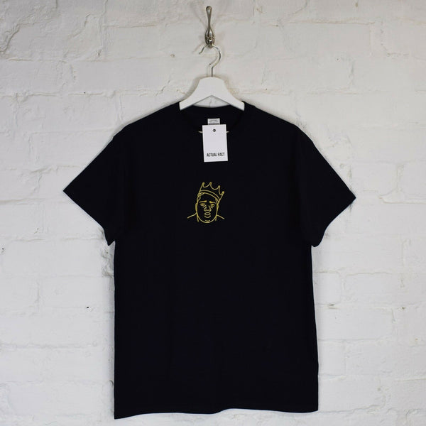 Biggie Crown Embroidered Tee In Black