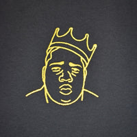 Biggie Crown Embroidered Tee In Black