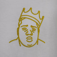 Biggie Crown Embroidered Tee In White