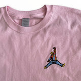 Biggie X Jordan Embroidered Tee In Pink