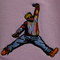 Biggie X Jordan Embroidered Sweatshirt In Pink