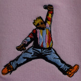 Biggie X Jordan Embroidered Sweatshirt In Pink