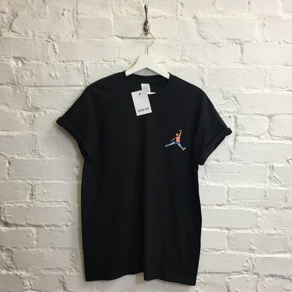 Biggie X Jordan Embroidered Tee In Black