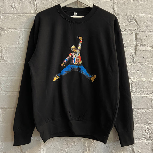 Biggie X Jordan Printed Sweatshirt In Black