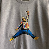 Biggie X Jordan Printed Sweatshirt In Grey