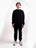 Luxury Creed & Culture Black Heavyweight Sweatshirt 100% Cotton