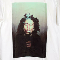 Bob Marley Smoke Printed Tee In White