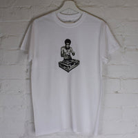 Bruce Lee DJ Printed Tee In White
