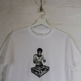 Bruce Lee DJ Printed Tee In White