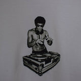 Bruce Lee DJ Printed Tee In White