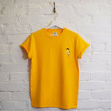 Bruce Lee Embroidered Tee In Yellow