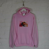 Camron Pink Mink Printed Hoodie In Pink