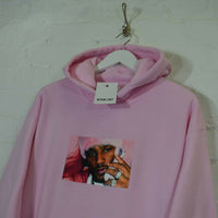 Camron Pink Mink Printed Hoodie In Pink